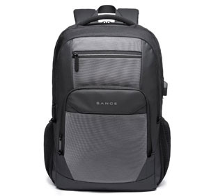 Versatile Grey Travel Backpack with Multi-Functional Features