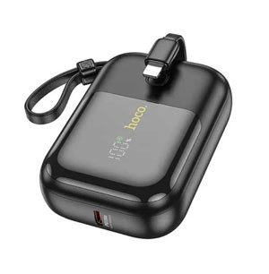 Hoco Q20 10000mAh 22.5W PD Mini Fast Charging Power Bank with Built in Cable