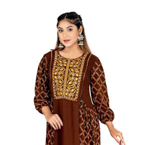 Ladies Kurti- Coffee