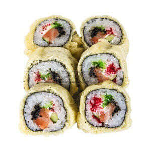 Deep Salmon Sushi Roll From Tokyo Express