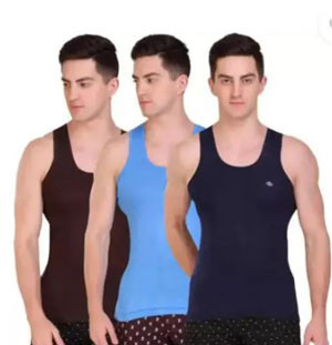 Essential Comfort Trio: Men's Cotton Undershirts 3-Pack