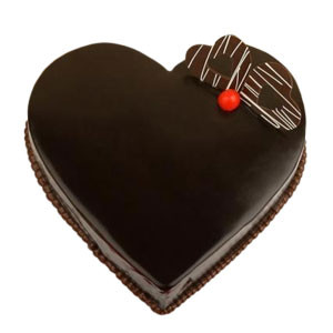 Shumi's Hot Bakery: Tempting Heart-Shaped Chocolate Cake