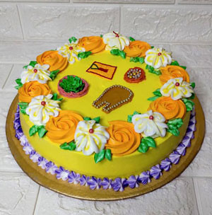 Vanilla Elegance: Cake's Signature Round Cake