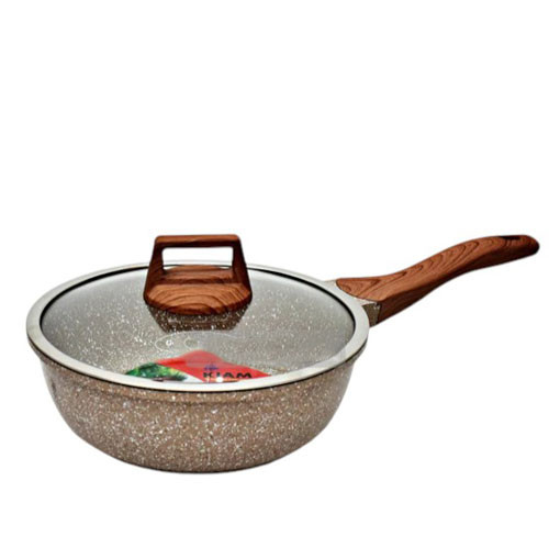 Frying Pans - 24cm Kiam Die Casting Non-stick Deep Fry Pan with Lid
