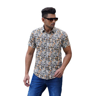 Regular Fit Half Sleeve Shirt For Men