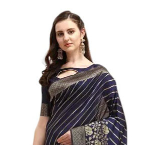 Silk Sharee  -  Luxury Exclusive Printed Silk Sharee With Blouse Piece ( C )