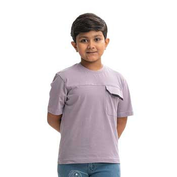 Kids T-shirt - Lavender Jersey Drop Shoulder T-Shirt