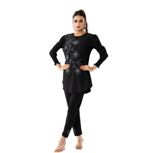 WOMEN ETHNIC 2PC SET - BLACK