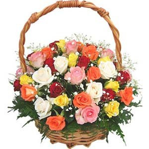 30 Indian & Thai Rose Basket.
