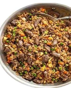 Fried Rice with Beef from Dhaba Restaurant