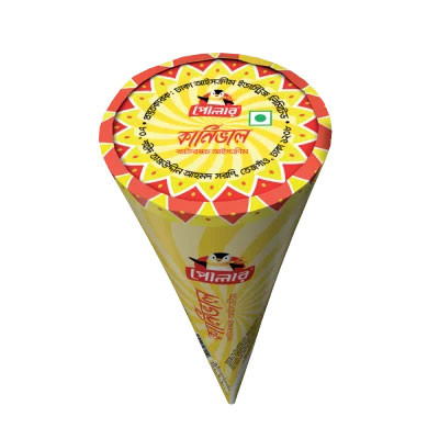 Fast Food -  Polar Carnival Butterscotch Cone Ice Cream