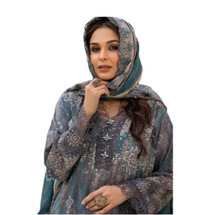 Pakistani Suits - Mahees Vol-5 Embroidered Lawn Unstitched 3pcs