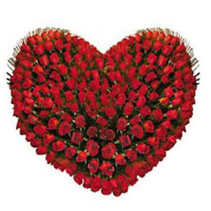 Captivating Deshi Red Roses: A Valentine's Heart