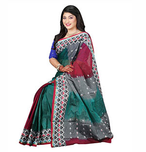 Heritage Drapes: Tangail Gas Cotton Sharee - Elevate Your Ethnic Ensemble with Timeless Tangail Craftsmanship