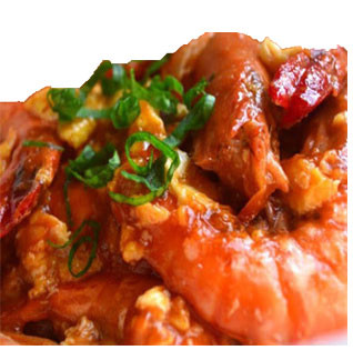 Chinese Food:  Prawn fish -"Kabab Palace"