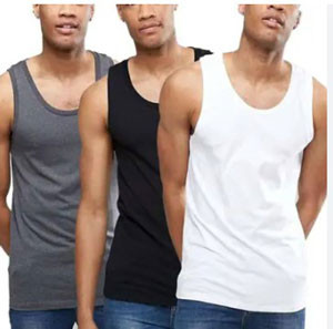 Essential Comfort: Pack of 3 Cotton Undershirts for Men