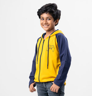 Kids Boy Round Neck Hoodie