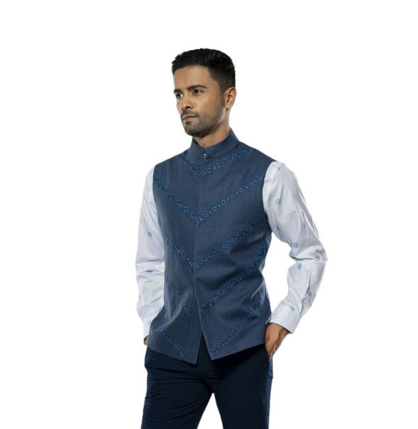 Men Mandarin Vest-02