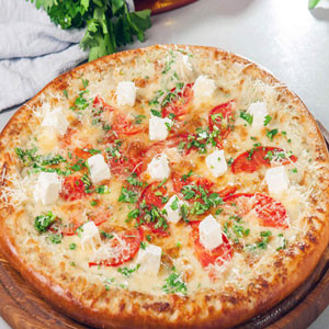 Pizza Four Cheese From "Pizza Italiana"