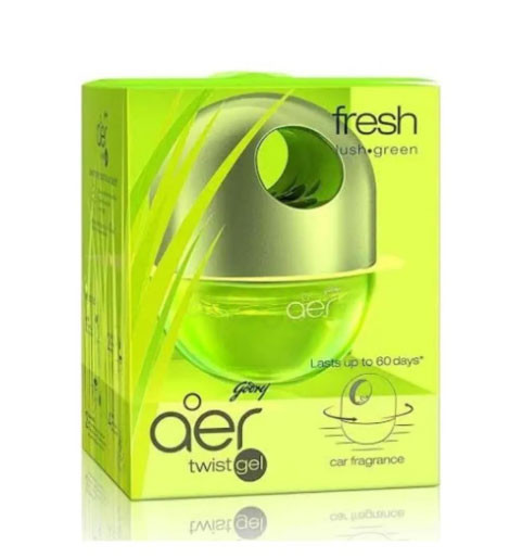 Air Fresheners - Godrej Aer Twist Dashboard Car Freshener Crush (Green)-45gm