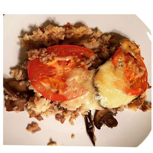 Middle Eastern Food:  Laham Maqluba From - "Arabian Grill"