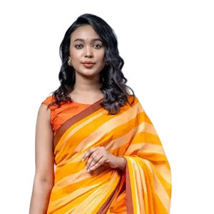 Women's Sharee -  Cotton sharee features Handloom