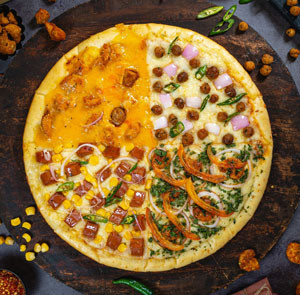 Four Flavors Pizza From Pizzaburg