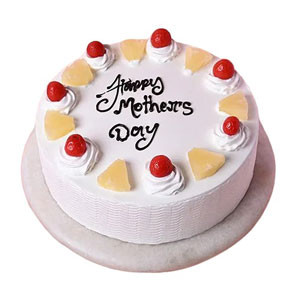 Vanilla Mother's Day Round Cake From Yummy Yummy