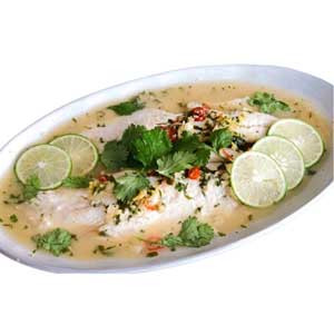 Steamed Fish in Ginger & Lemon From "Hakka Dhaka"