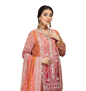 Pakistani Suits  -  Adans Libas Bandhani Chapter 1 Stitched 3pcs