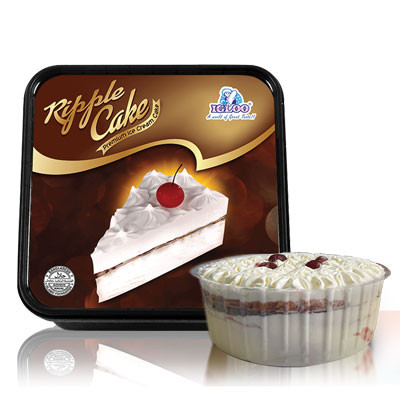 Igloo Ripple Vanilla Cake Ice Cream - 1 Ltr