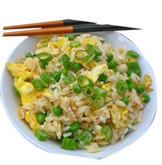 Chinese Food: Egg Fried Rice -"Chung Wah"