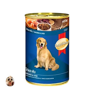 Dog Food - SmartHeart Dog Food Adult Chicken and Liver Can 400 gm