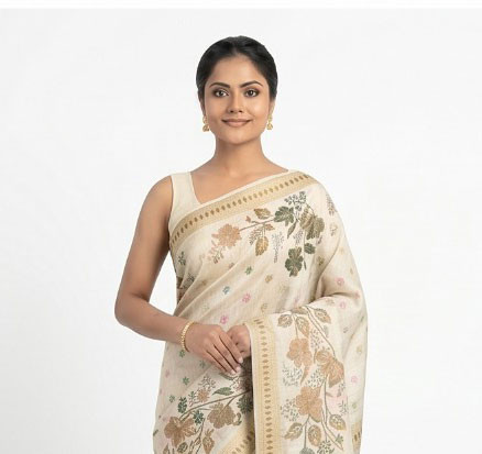 Pure Tussar Sharee For Women
