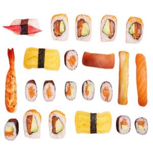 Japanese Food: 12 pc Nigiri Love Set -Sushi Samurai Restaurant