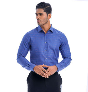 Classic Elegance in Blue: Elevate Your Professional Wardrobe with the Long Sleeve Business Formal Shirt – Timeless Style for Modern Success