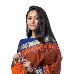 Block-Print Cotton Sharee