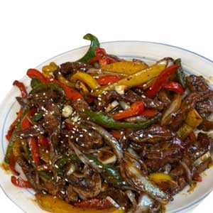 Stir Fry Black Pepper Beef From "Hakka Dhaka"