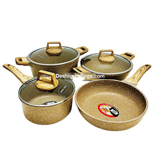 Curry Cooker -  7 Pcs Kiam Non-stick Cookware Set BCG3348