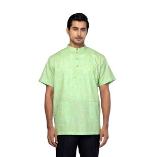 Green Printed Cotton Fatua