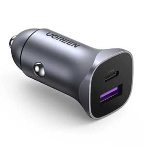 Ugreen PD 30W Car Charger SCP 22.5W USB Type A C Dual Port
