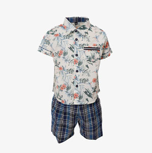 Baby Boys -  White Shirt Pant Set