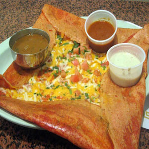 Indian Food: Special Hyderabadi Cheese Masala Dosa From "Sajna"