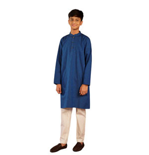 Kids Panjabi - Blue Stripe Boy's Panjabi