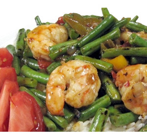 Chinese Food: PRAWNS WITH GREEN PEPPER From XinXian
