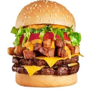 Beef Double Deluxe Burger 3 pc