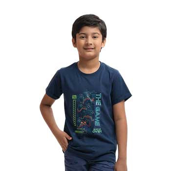 Kids T-shirt - Blue Jersey Short Sleeve T-shirt