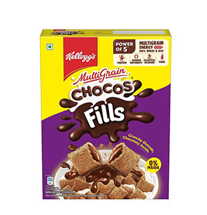 Bread and Breakfast - Cereals - Kellogg's Chocos Fills Chocolate Breakfast Cereal 250 gm