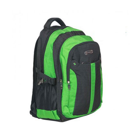 School Bags - President Fashionable Backpack Nylon GREEN & BLACK PBL803