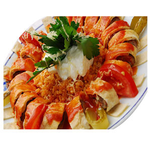 Middle Eastern Food:  Beyti Sarma  From - "Turkish Bazaar"